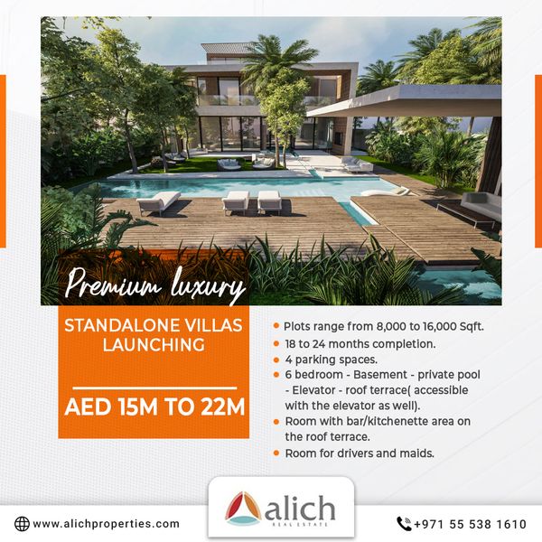 Luxury Launch | Standalone Villas, Dubai